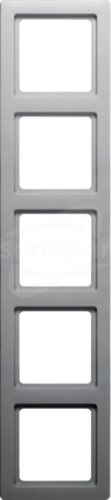Q.1 aluminium aksamit lakierowany Ramka 5-krotna