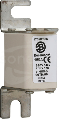 160A 660V DIN 00 aR Bezpiecznik