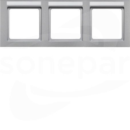 Q.3 aluminium aksamit Ramka 3-krotna pozioma z polem opisowym