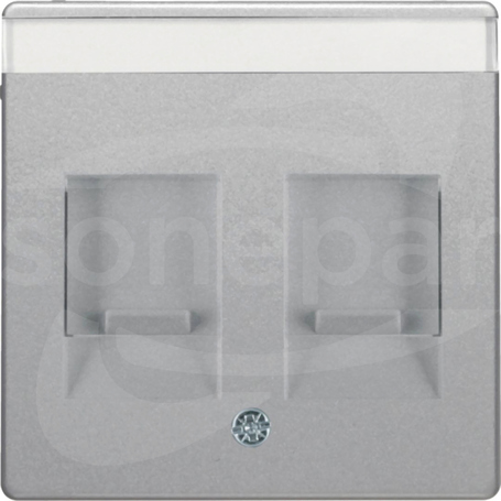 Q.x aluminium aksamit lakierowany Element centr.2x z zasuw/polem opis.