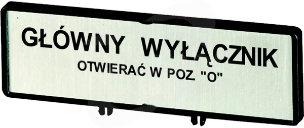 ZFS71-T0 Tabliczka opisowa dodatkowa