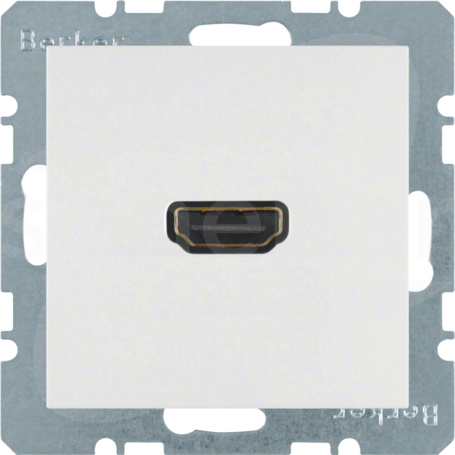 S.1/B.3/B.7 biały mat Gniazdo HDMI 90st.