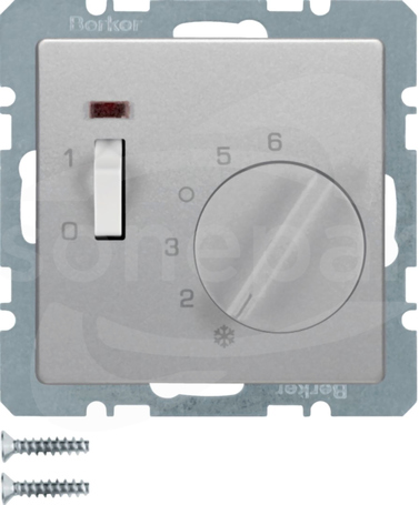 Q.x aluminium aksamit lakierowany Regulator temp.pomieszczenia