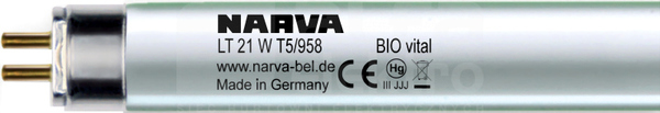 LT 21W T5-EQ/958 G5 Świetlówka T5 BIO VITAL