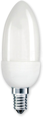 KLE-C 7W/827 E14 Świetlówka kompaktowa COLOURLUX CANDLE