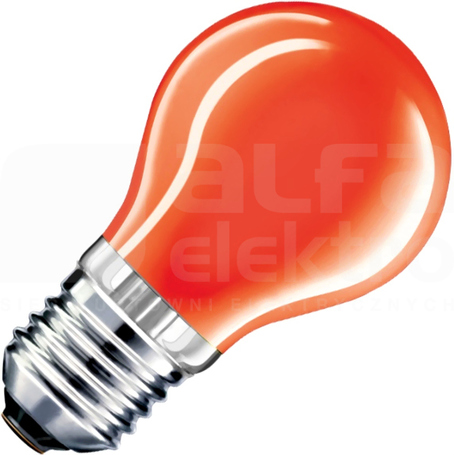 AGL 25W E27 czerwony Żarówka