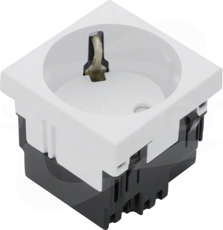 GB-EG 45x45 biały Gniazdo SCHUKO 1-krotne