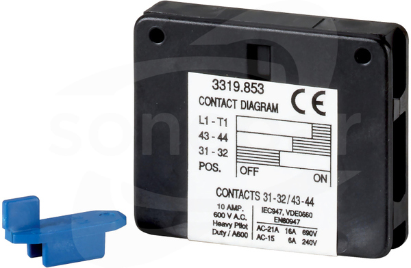 AUXQM80/1001NO+1NC Styki pomocnicze