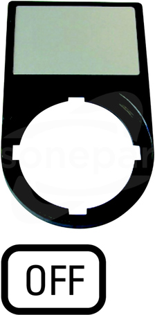 M22S-ST-GB5 Tabliczka opisowa off