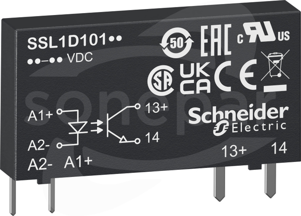 SSL1D101JD 48VDC 100mA 12VDC Przekaźnik półprzewodnikowy