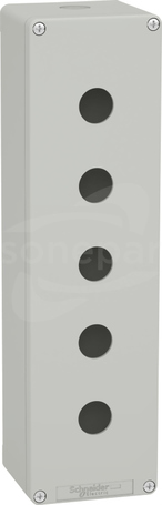 XAPD5505 5-otw. szary Kaseta sterownicza pusta