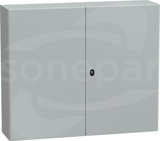 OBUDOWA SPACIAL 3D Z PŁYTĄ 1000X1200X300 2 DRZW.RAL7035 metalowa