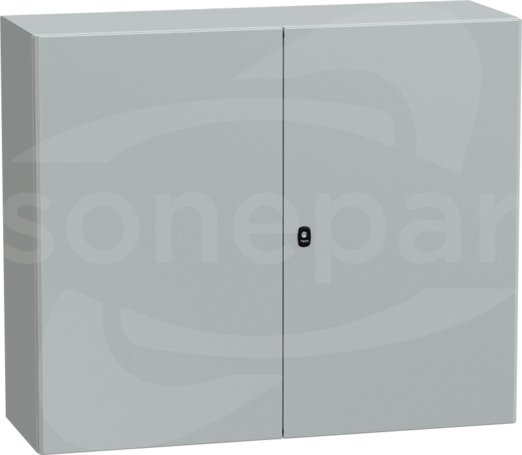 OBUDOWA SPACIAL 3D Z PŁYTĄ 1000X1200X400 2 DRZW.RAL7035 metalowa