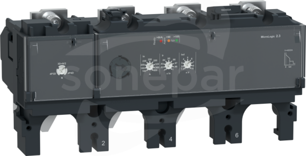 NSX400 AC 4P4D 400A 2.3 Wyzwalacz elektroniczny