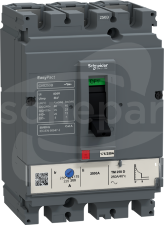 CVS100B TM100D 3P 25kA 100A Wyłącznik EasyPact CVS 3P