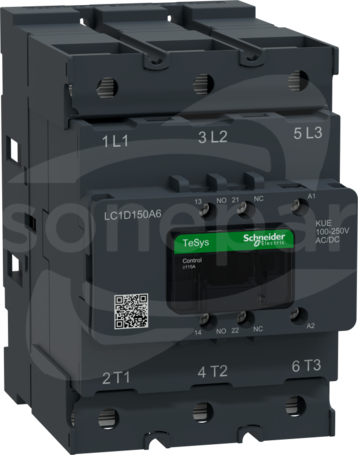 150A 3P 100-250VAC/DC 3NO Stycznik
