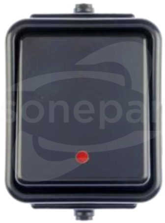 CEDAR IP44 czarny Łącznik 1-biegunowy podśw.