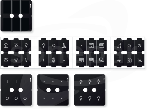 KNX Fusion zestaw ikon Plakietka