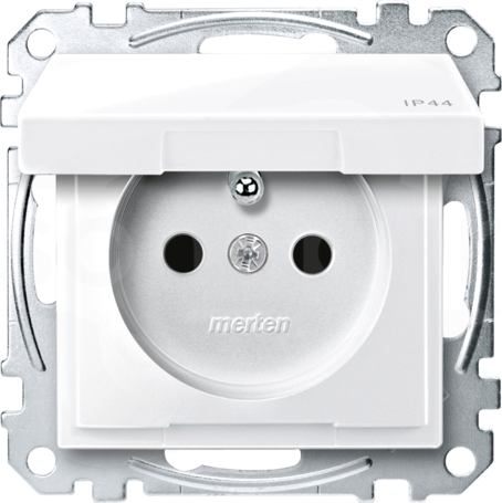 Merten MEG2514-0319 2P+PE IP44 biel polarna Gniazdo
