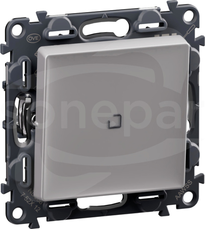VALENA LIFE NO/NC aluminium Przycisk