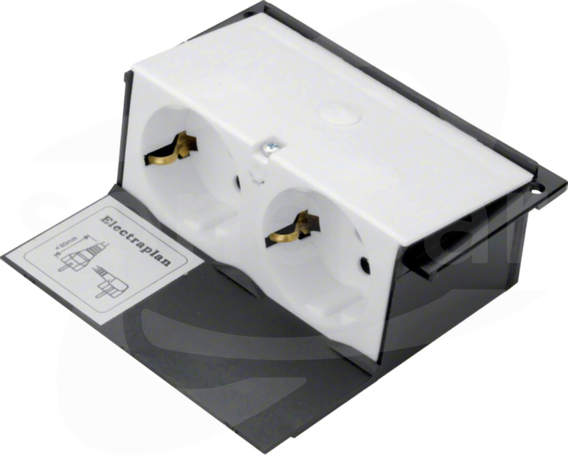 GBES29010 biały Obudowa z 2xSCHUKO