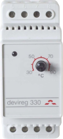 DEVIREG 330 60°C...160°C Termostat zakresowy
