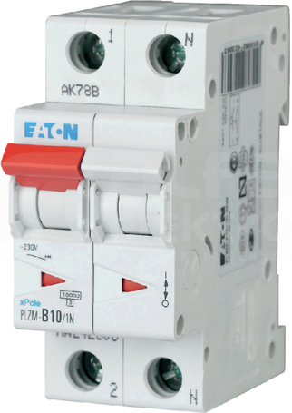 PLZM-B10/1N-MW 1P+N B10A 10kA Wyłącznik nadprądowy