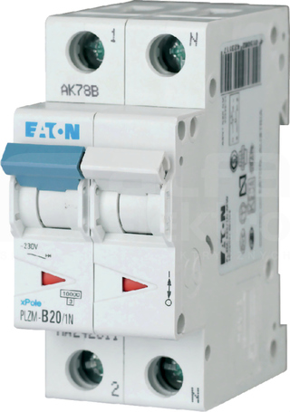 PLZM-C20/1N-MW 1P+N C20A 10kA Wyłącznik nadprądowy