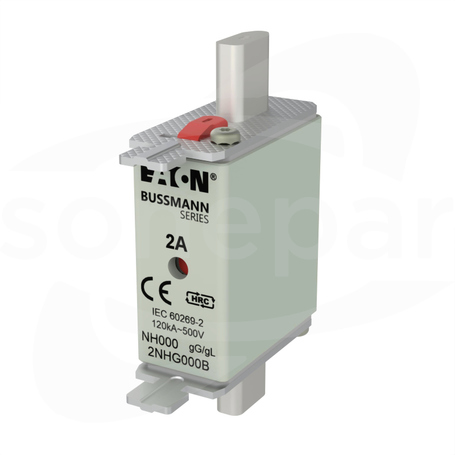 WT/NH-000 gL/gG 2A 500V Wkładka bezpiecznikowa NH podwójny wskaźnik