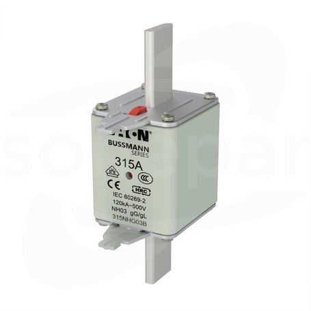 WT/NH-03 gL/gG 315A 500V Wkładka bezpiecznikowa NH podwójny wskaźnik