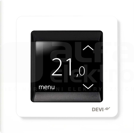 DEVIREG TOUCH RAL9010 biały Termostat programowalny dotykowy