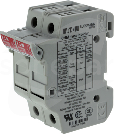 CHM2DU 2P 32A 690V MFH 10x38 Podstawa bezpiecznikowa