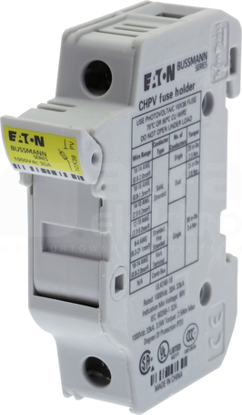 1P 32A 1000VDC 10x38 Podstawa wkładki cylindrycznej