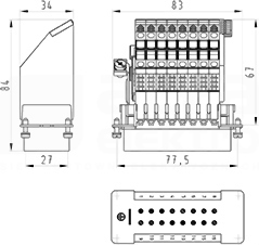 BAS SAS KL 16 4,0 50 Adapter wielopolowy