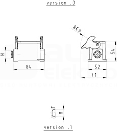 BAS GUT GN 6 M20 50 A0 Obudowa dolna