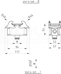BAS GUT GD 10 M20 50 A1 Obudowa dolna
