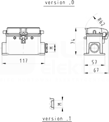 BAS GUT GG 16 M25 50 A1 Obudowa dolna