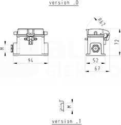 BAS GUT GH 10 M20 50 A0 Obudowa dolna