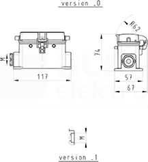 BAS GUT GH 16 M25 50 A0 Obudowa dolna