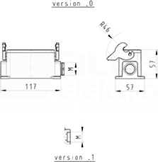 BAS GUT GM 10 M20 50 A1 Obudowa dolna