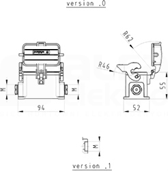 BAS GUT GR 10 M20 50 A1 Obudowa dolna
