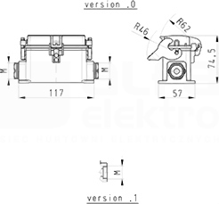 BAS GUT GR 16 M25 50 A1 Obudowa dolna