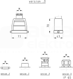 BAS GOT GI 10HM32 50 A2 Obudowa górna