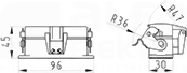 HD GUT MR 25 M20 50 A1 Obudowa dolna