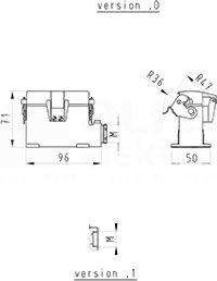 HD GUT MS 25 M20 50 A1 Obudowa dolna