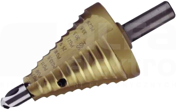 HSS-TIN M12-M32 Wiertło stopniowe