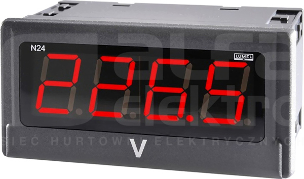 N24 0-5A AC A zas.230VAC Miernik cyfrowy tablicowy