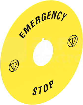 LPXAU113 EMERGENCY/STOP Pierścień przycisku grzybk.