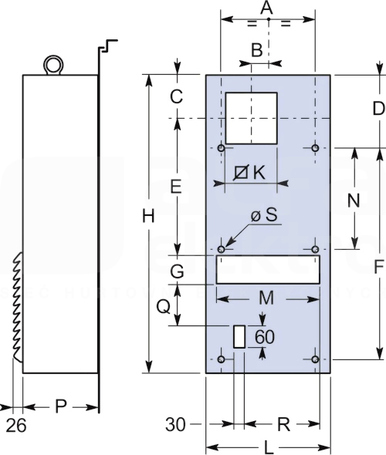 AGREGAT CHŁODZĄCY 370W 230V DO MONTAŻU Z BOKU