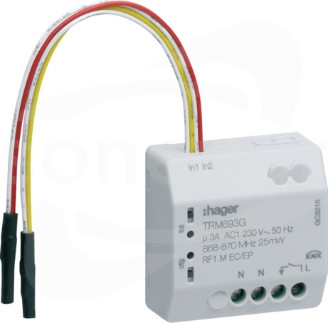 KNX q/e/s 1kr+2kr Wyjście załączające przekaźnikowe+wejście bezpoten